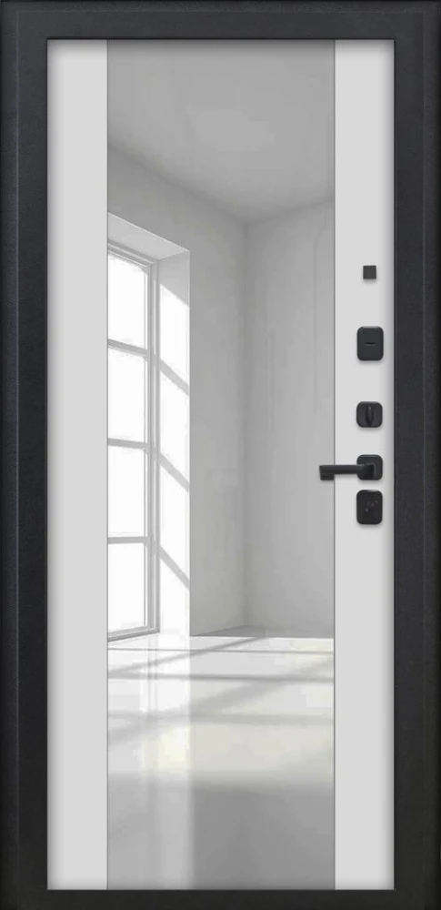 Входная дверь ДвериПРО Л-3б ФЛЗ -1 Белый матовый DPRO222483 внутренняя сторона